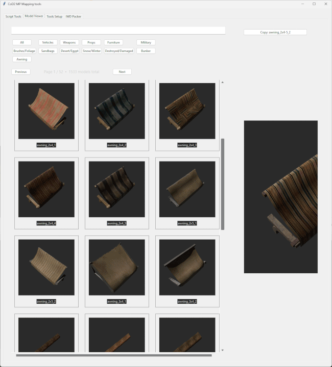 CoD2 MP Mapping Tool in action — GUI demo